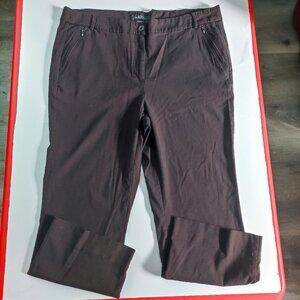 Michel Studio business / casual dress pants straight leg brown women's size 18
